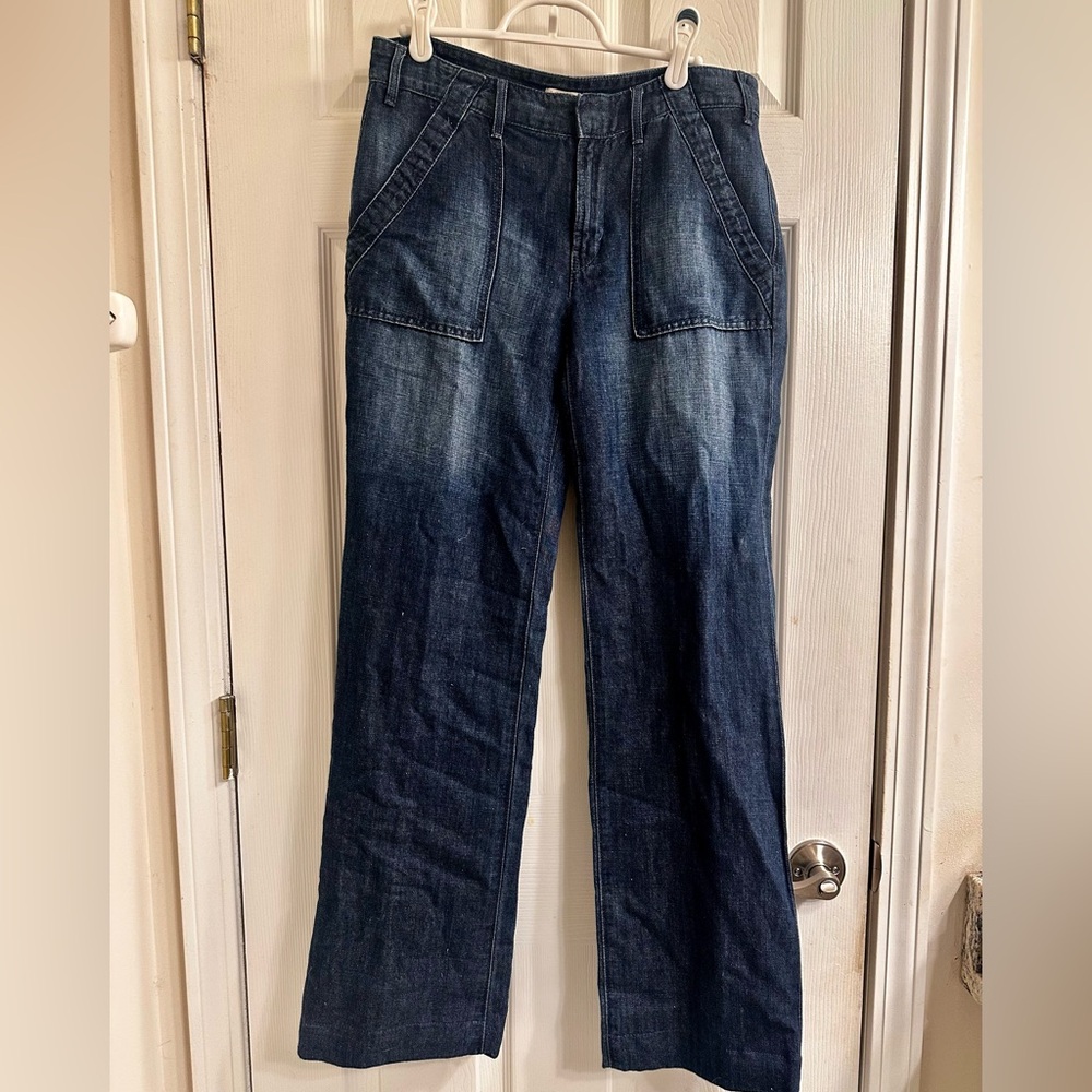 J. Crew Women's Dark Blue Boot Cut Jeans